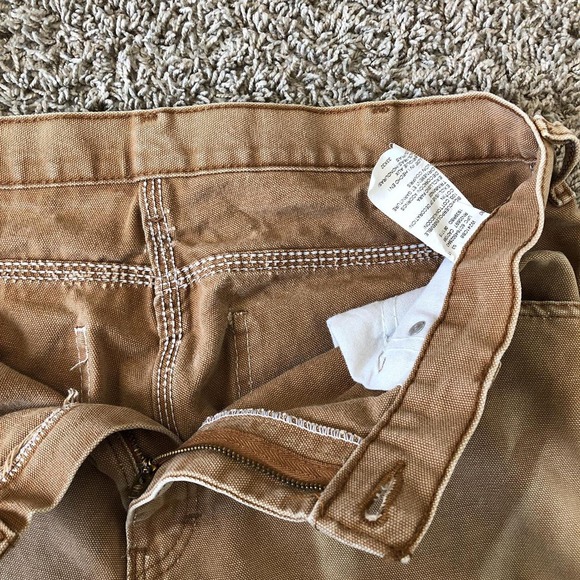 Men’s Vintage Dickies Distressed Tan Work Pants - Picture 3 of 3